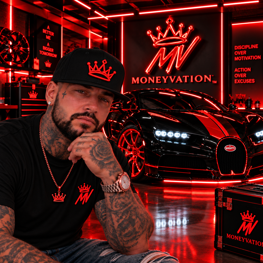 Moneyvation™ Signature  Snapback Hat  Relentless Red