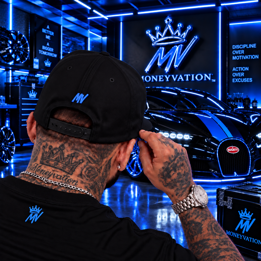 Moneyvation™ Signature Snapback Hat Legacy Blue