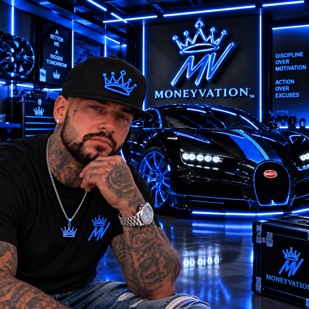 Moneyvation™ Signature Snapback Hat Legacy Blue