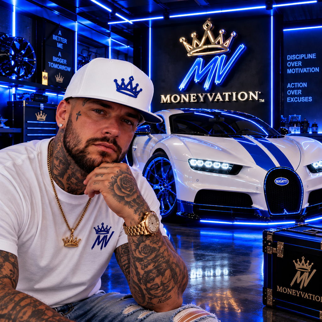 Moneyvation™ Signature Snapback Hat Legacy Blue