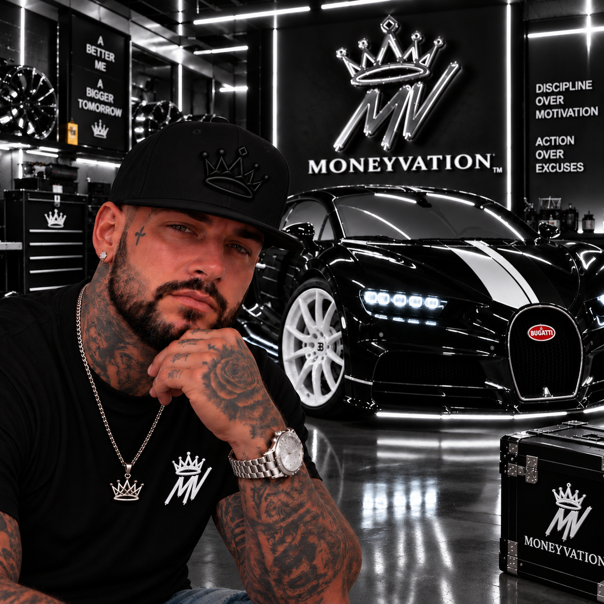 Moneyvation™ Signature Snapback Hat Legendary Black