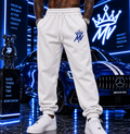Moneyvation Blue Embroidery MV/CROWN Joggers