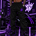 Moneyvation Purple Embroidery MV/CROWN Joggers