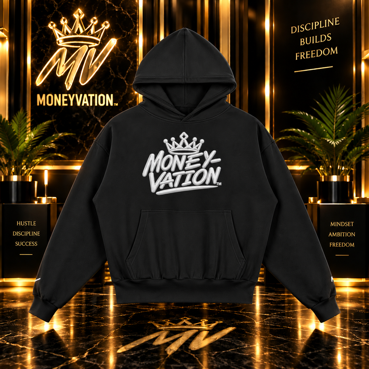 Moneyvation Heavyweight Relaxed-Fit Hoodie