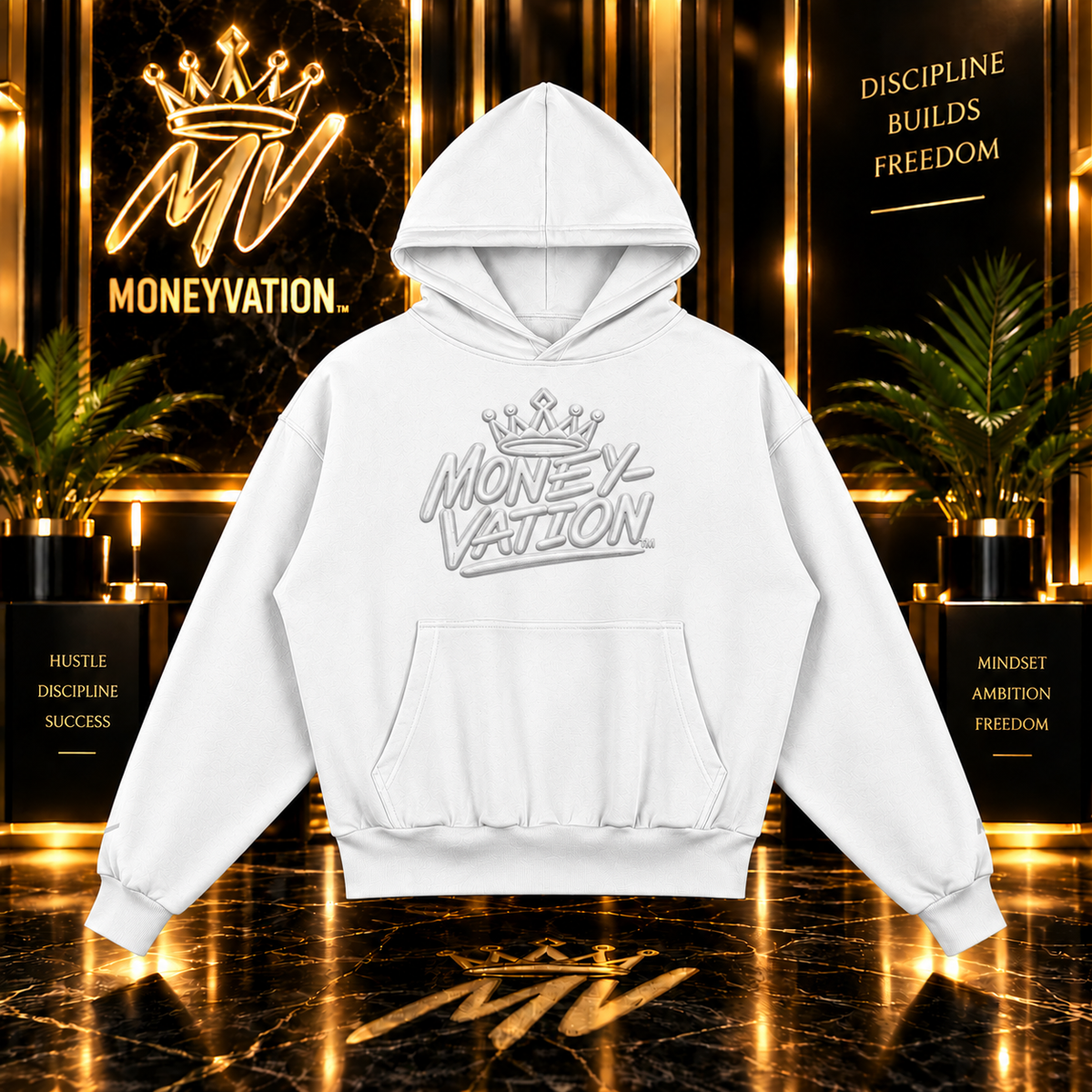 Moneyvation Heavyweight Relaxed-Fit Hoodie