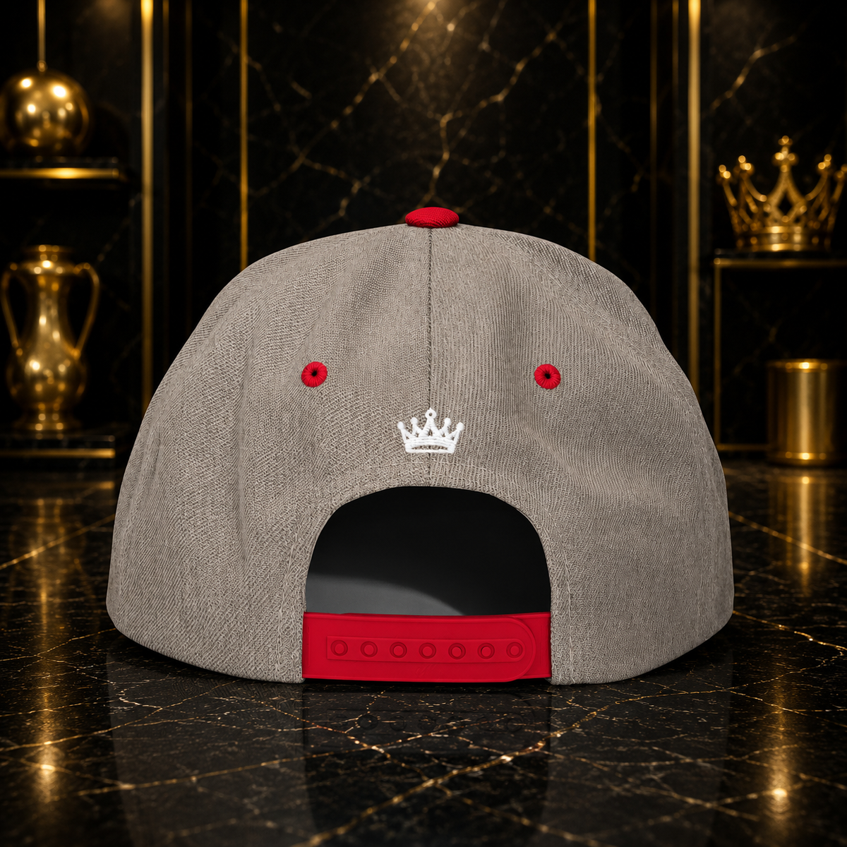 Moneyvation™ Signature Snapback Hat Summit White thread