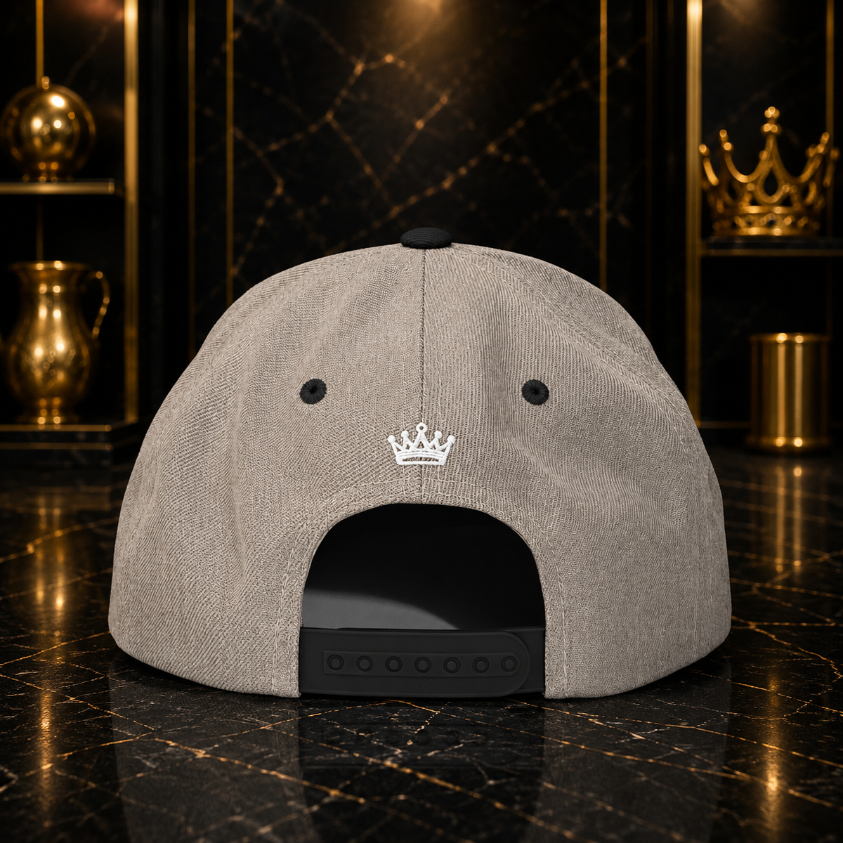 Moneyvation™ Signature Snapback Hat Summit White thread