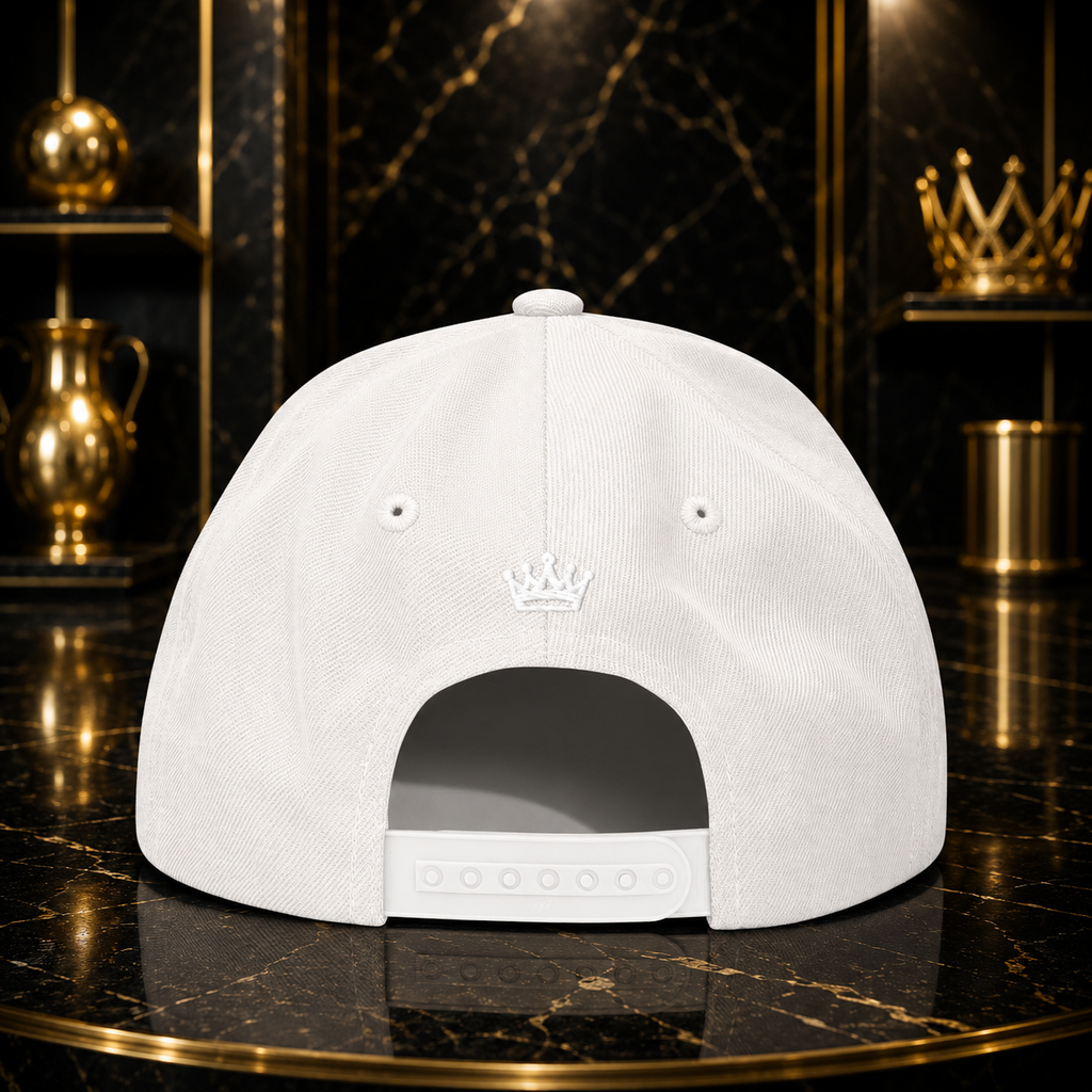 Moneyvation™ Signature Snapback Hat Summit White thread