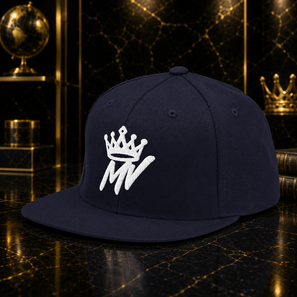 Moneyvation™ Signature Snapback Hat Summit White thread
