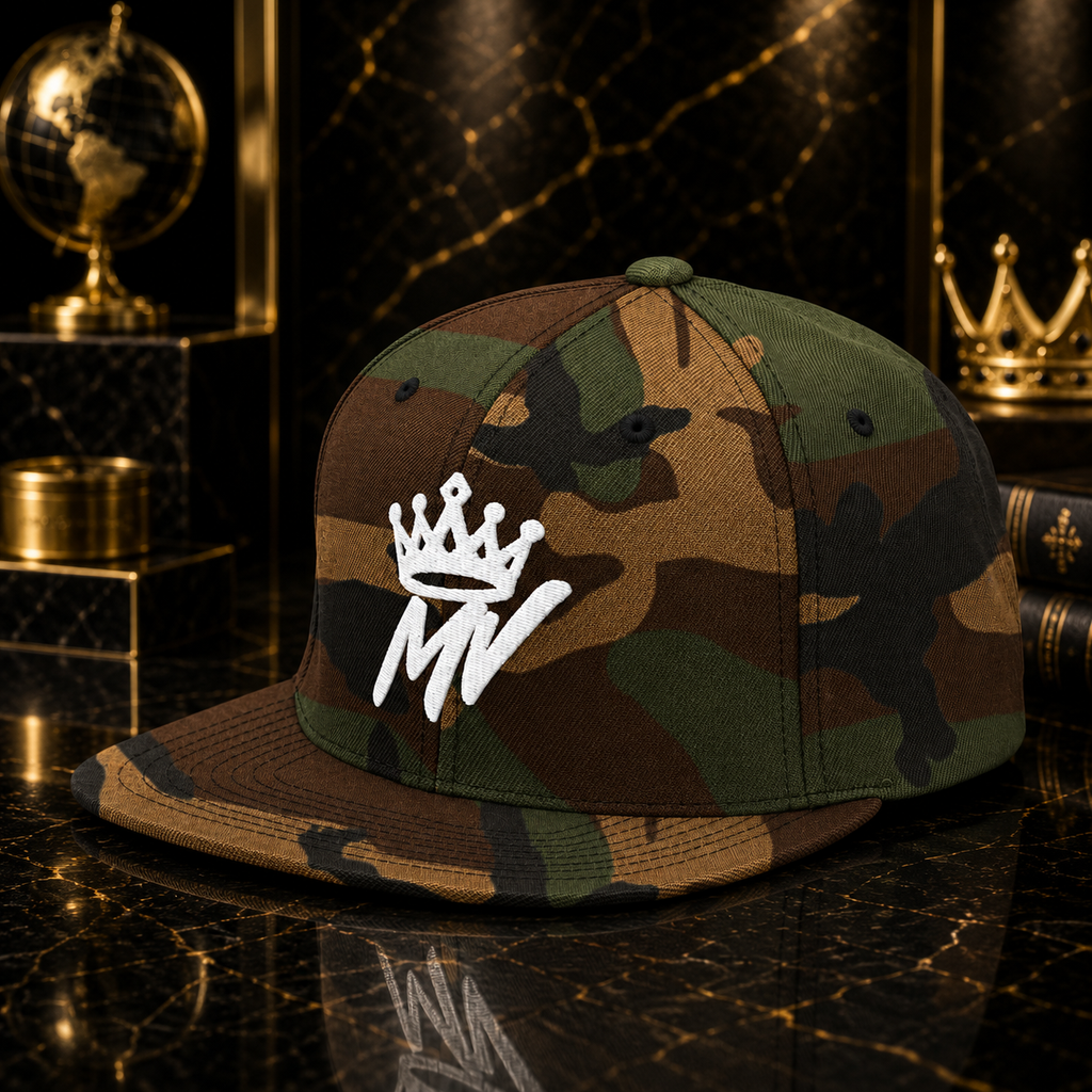 Moneyvation™ Signature Snapback Hat Summit White thread