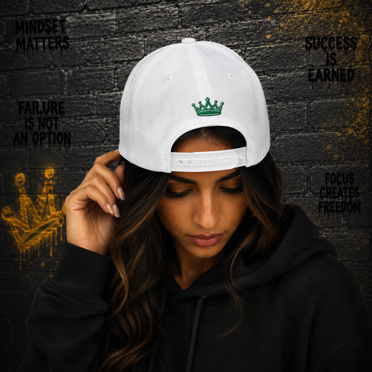 Moneyvation™ Signature MV Snapback Hat  Forge Green
