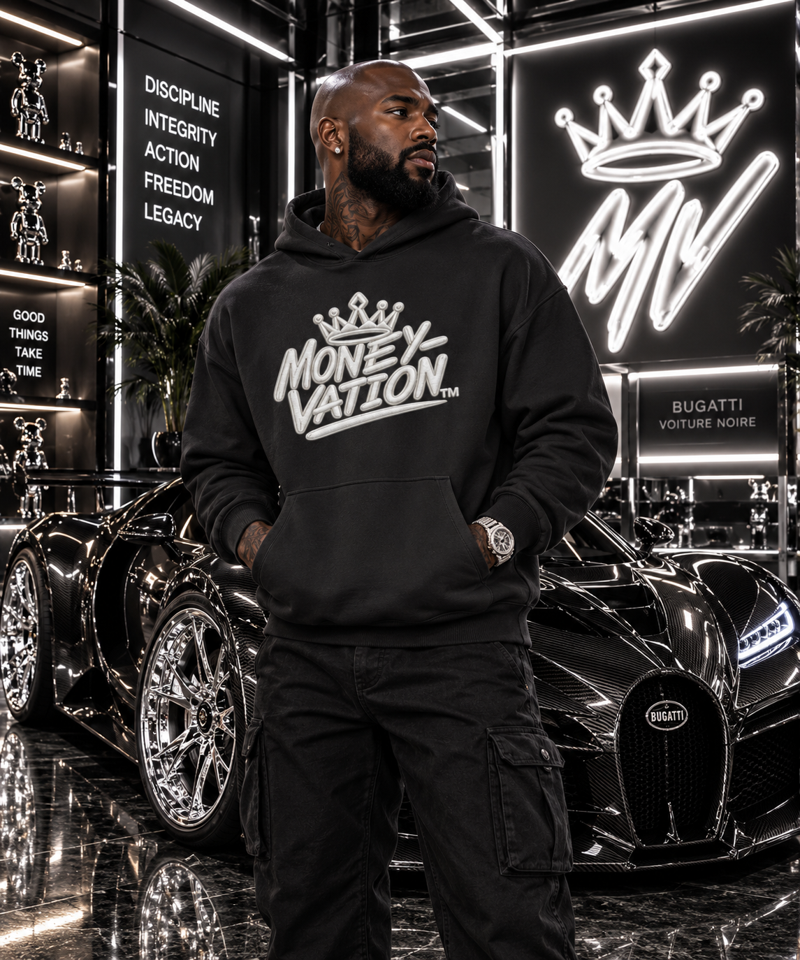 Moneyvation Premium Crown Signature Heavyweight Hoodie
