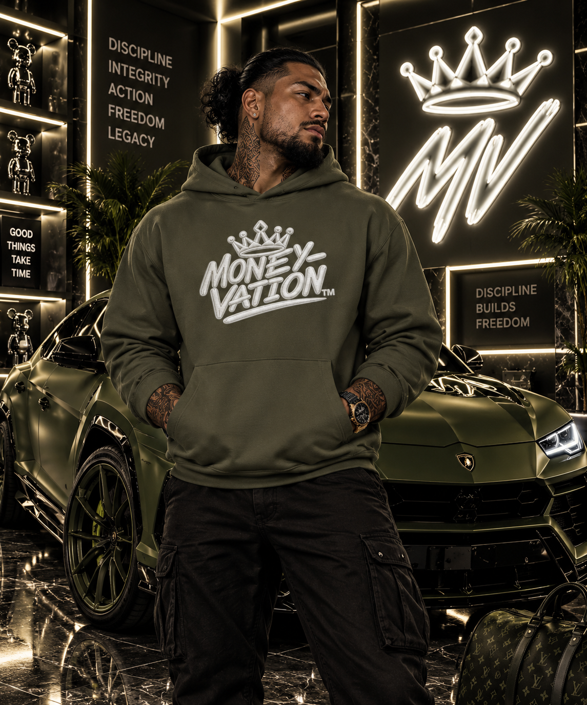 Moneyvation Premium Crown Signature Heavyweight Hoodie
