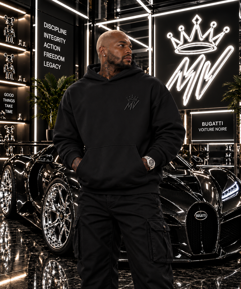 Moneyvation Premium MV & Crown Signature Heavyweight Hoodie