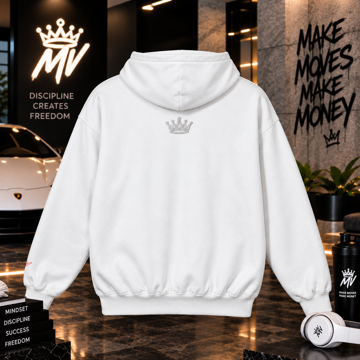 Moneyvation Premium MV & Crown Signature Heavyweight Hoodie