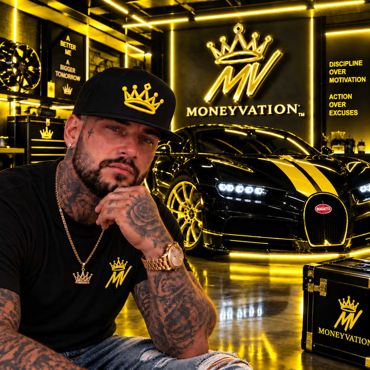 Moneyvation™ Signature  Snapback Hat Victory Gold