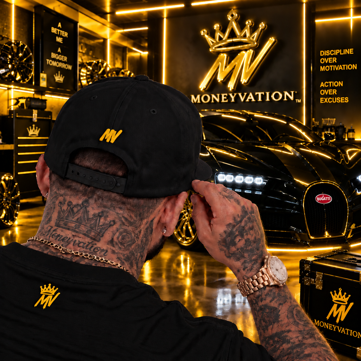 Moneyvation™ Signature  Snapback Hat Victory Gold