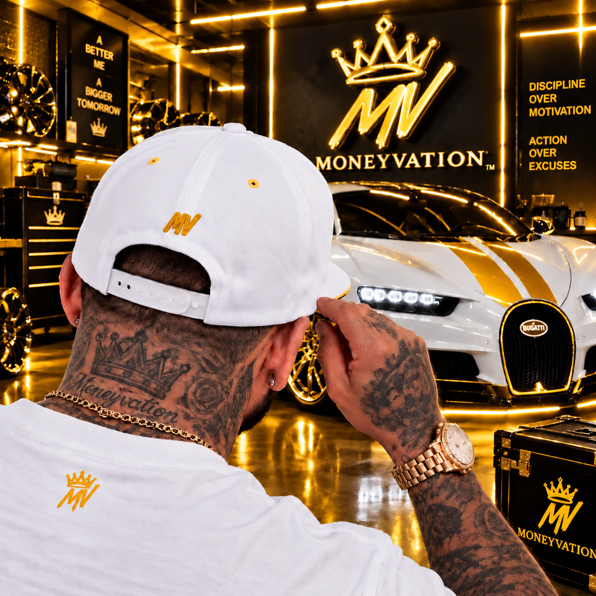 Moneyvation™ Signature  Snapback Hat Victory Gold