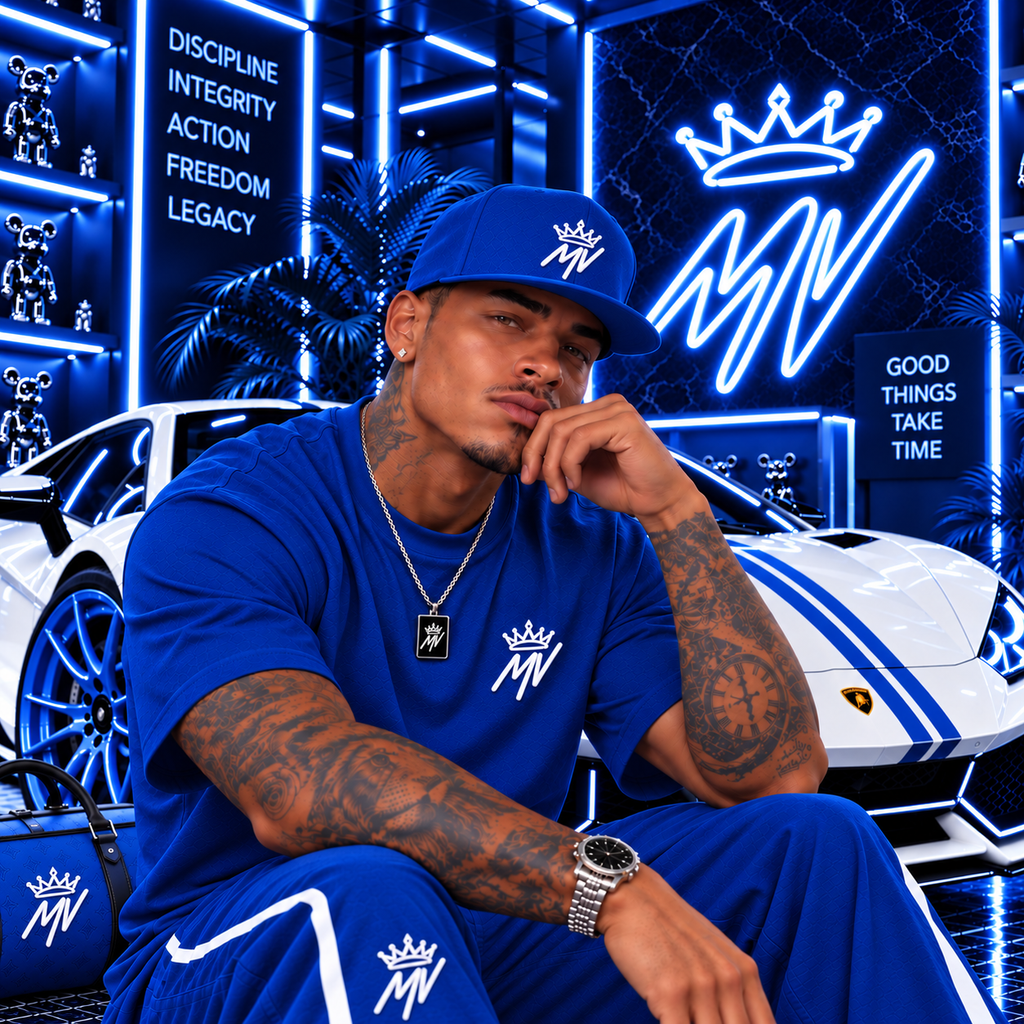 Moneyvation™ Signature Snapback Hat Summit White thread