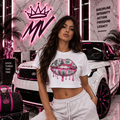 Moneyvation Moneylips Crop Top Tee