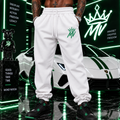 Moneyvation Green Embroidery MV/CROWN Joggers