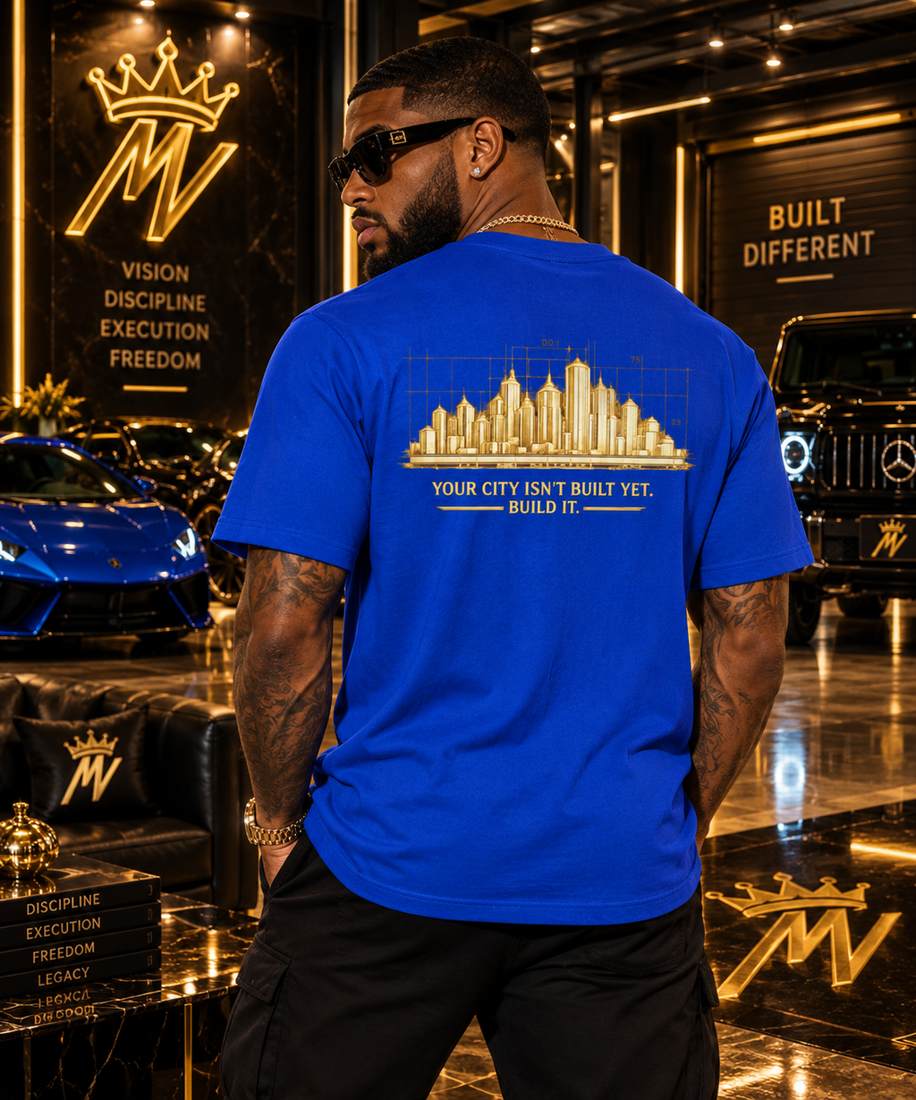 Moneyvation "Be the Boss" Black and Gold Premium Essential Tee