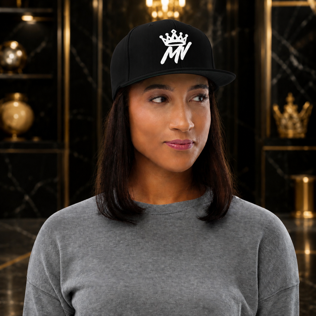 Moneyvation™ Signature Snapback Hat Summit White thread